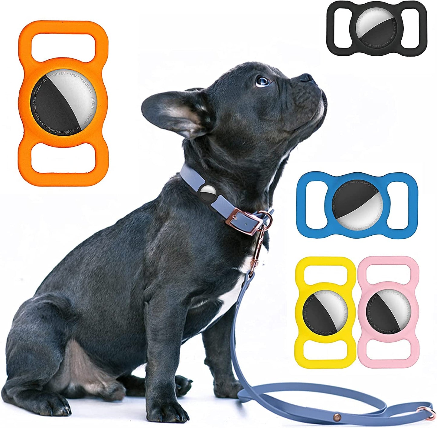 Dog Collar Holder Perfect for Apple Airtag 2 Pack - Protective Case and Airtag Holder for Pets, Backpacks - Air Tag Case (Blue & Pink) Electronics > GPS Accessories > GPS Cases Basman   