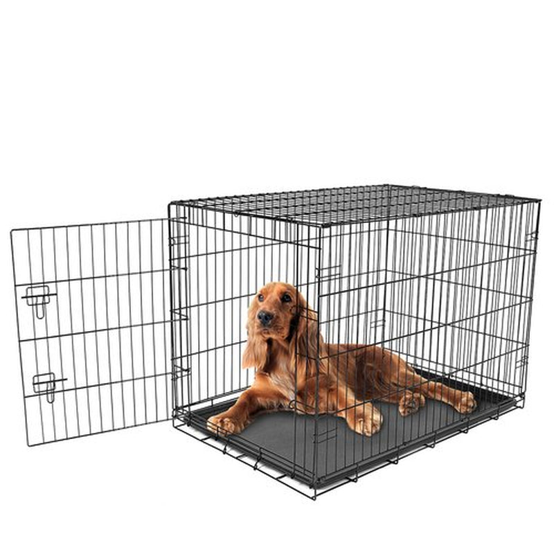 Carlson Pet Products Single Door Pet Crate, Black, Medium, 36"L Animals & Pet Supplies > Pet Supplies > Dog Supplies > Dog Kennels & Runs Carlson Pet Products 36"L  