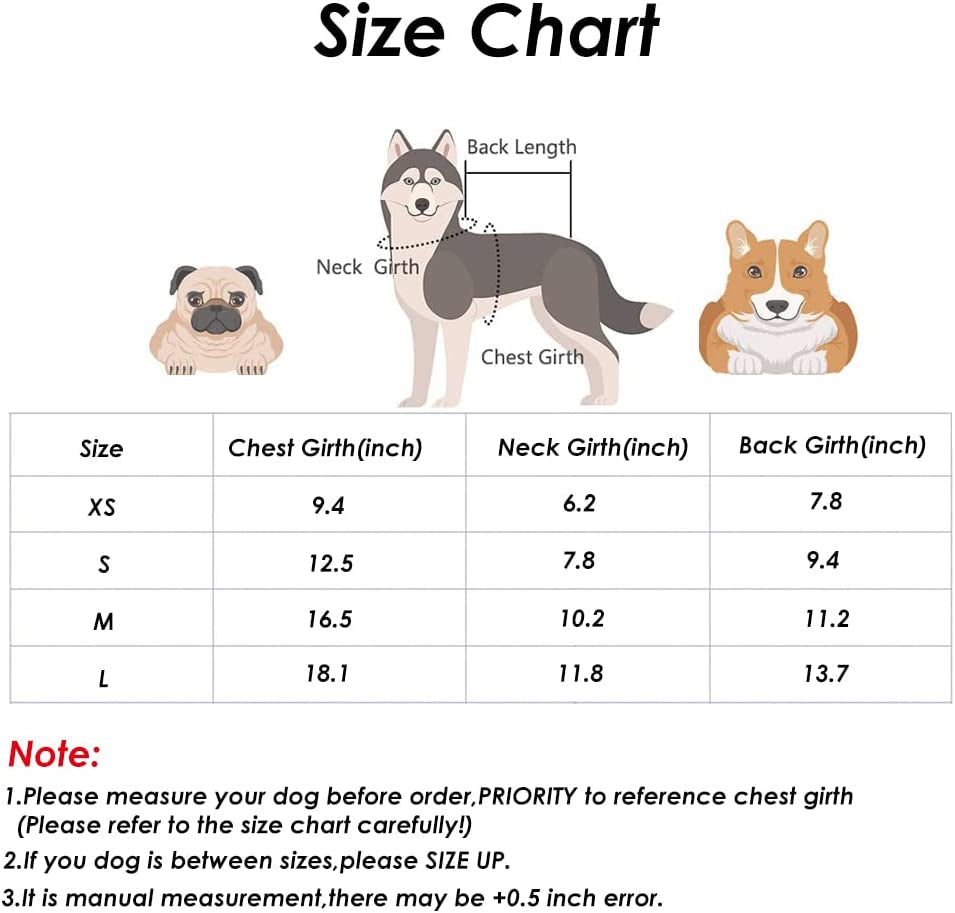 2 PCS Warm Dog Sweater, Soft Fleece Puppy Clothes Doggie Shirt Winter Outfits Sweatshirt for Small Pets Dogs Cats Chihuahua Teddy Pup Yorkshire(Star Paw, L) Animals & Pet Supplies > Pet Supplies > Dog Supplies > Dog Apparel PIXRIY   