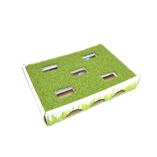 Petstages Grass Patch Hunting Box Interactive Cat Toy, Green, One-Size Animals & Pet Supplies > Pet Supplies > Cat Supplies > Cat Toys Outward Hound Holdings Grass Patch Hunting Box  