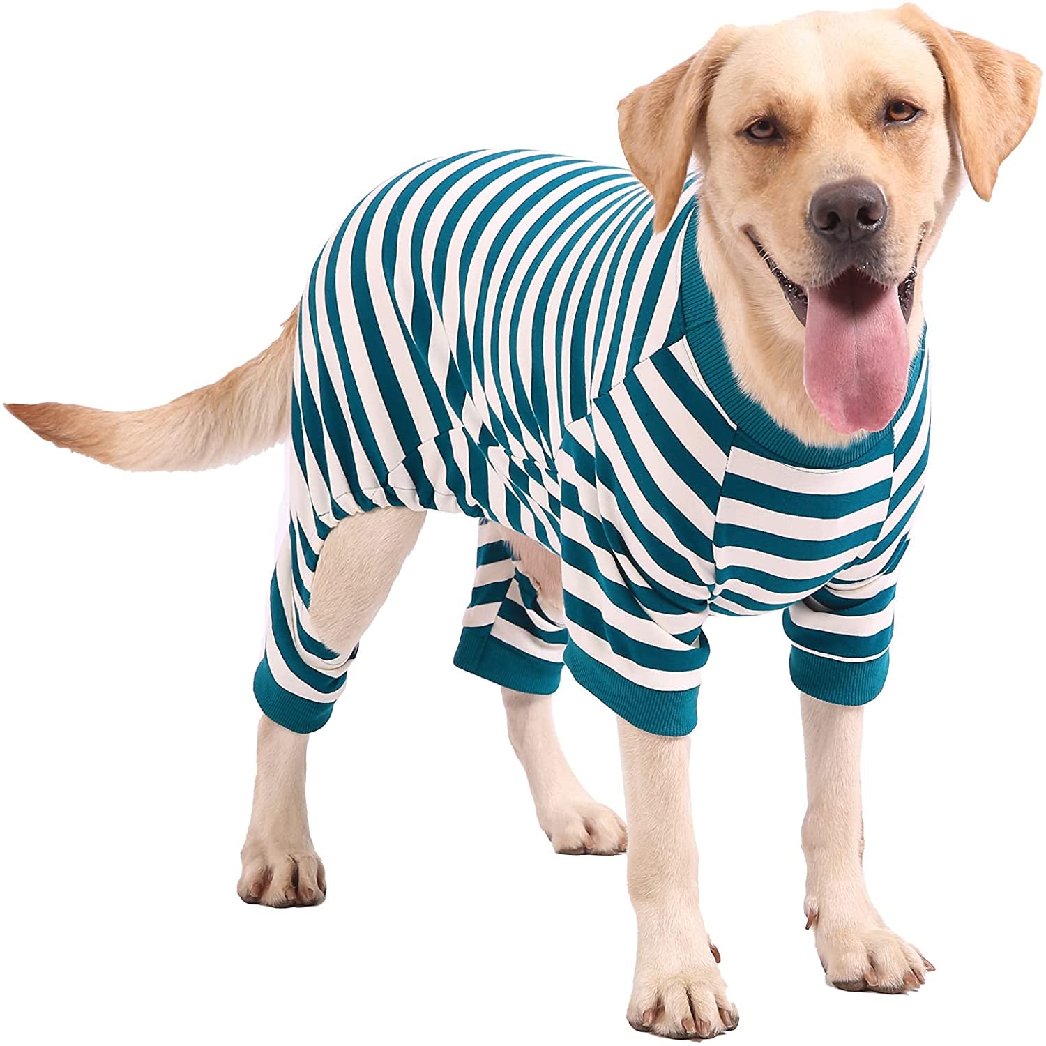 Uadonile Dog Large Pajamas for Boy Girl Dogs,Christmas Striped PJS