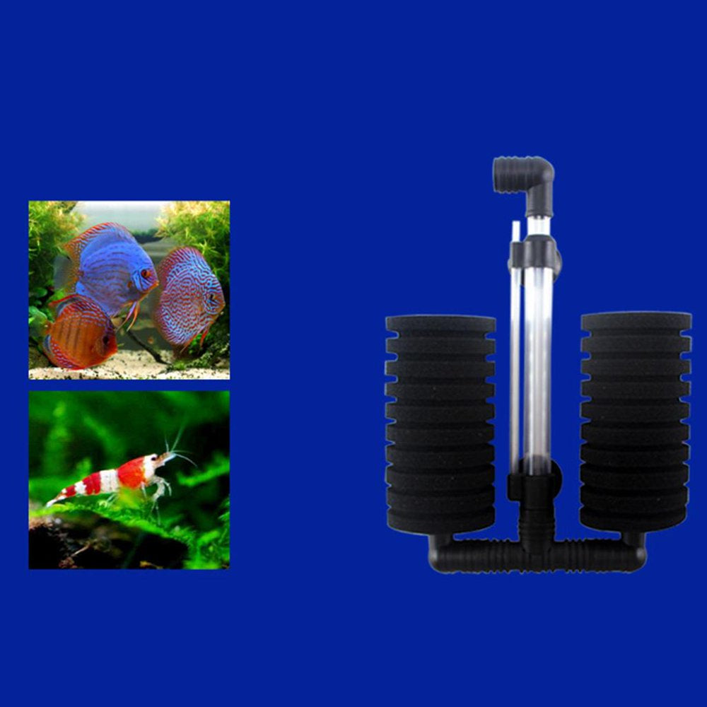 Double Biochemical Sponge Filtering Air Powered Filter for Aquarium 52-Gallons Animals & Pet Supplies > Pet Supplies > Fish Supplies > Aquarium Filters DYNWAVE   