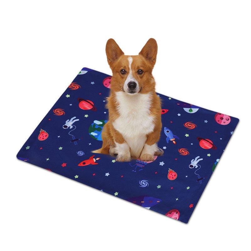 Multicolor Printing Pet Changing Mat Washable Instant Absorbent Pet Training Pad Absorbent Pad Waterproof Changing Pad Animals & Pet Supplies > Pet Supplies > Dog Supplies > Dog Diaper Pads & Liners Saekor   