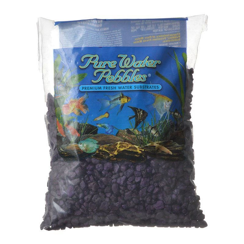 Pure Water Pebbles Aquarium Gravel - Purple Passion 2 Lbs (3.1-6.3 Mm Grain) Pack of 2