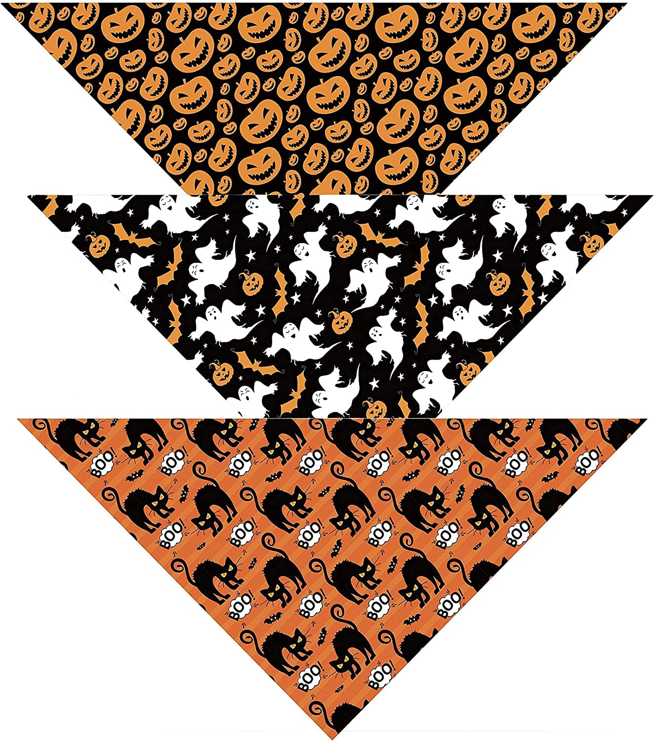 Native Pup Easter Dog Bandana| 3-Pack| Spring Scarf Set Eggs, Bunnies, Chicks (Easter, Large) Animals & Pet Supplies > Pet Supplies > Dog Supplies > Dog Apparel Native Pup Halloween Pack 2 Large (Pack of 3) 