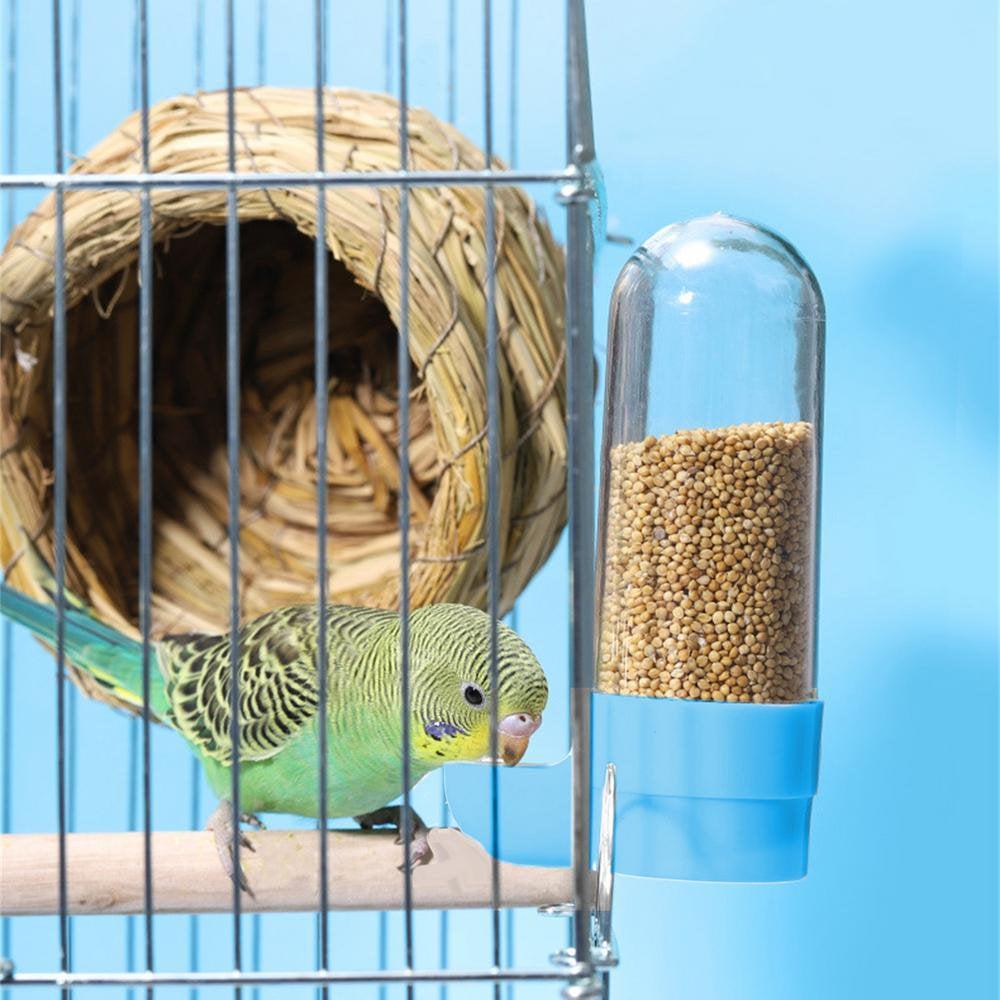 Automatic Bird Feeder | Bird Water Dispenser Bird Cage Accessories | Bird Waterer Food Feeder Hangs in Birds Cage Container Make Feeding Birds Easy, Drinking Bottle for Pigeon Quail Lovebirds Parrot Animals & Pet Supplies > Pet Supplies > Bird Supplies > Bird Cage Accessories ipretty   