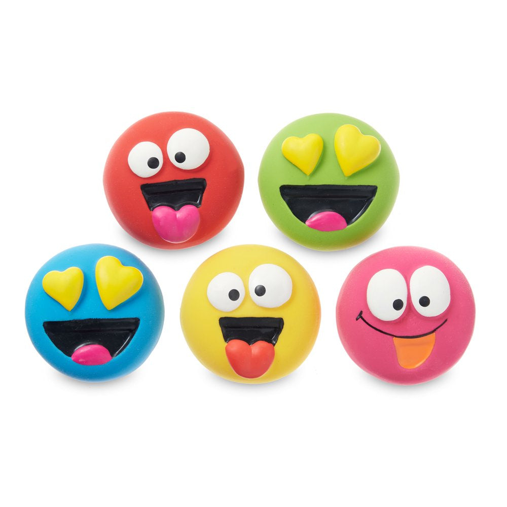 Vibrant Life Playful Buddy Dog Toys, Emoticon, Extra Small, 5 Count Animals & Pet Supplies > Pet Supplies > Dog Supplies > Dog Toys Vibrant Life   