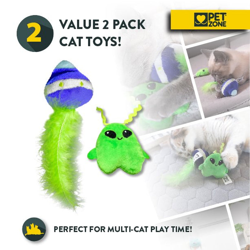 Pet Zone Meow I Believe Plush Catnip Filled Cat Toys for Cats and Kittens, 2 Pack Animals & Pet Supplies > Pet Supplies > Cat Supplies > Cat Toys Our Pets   