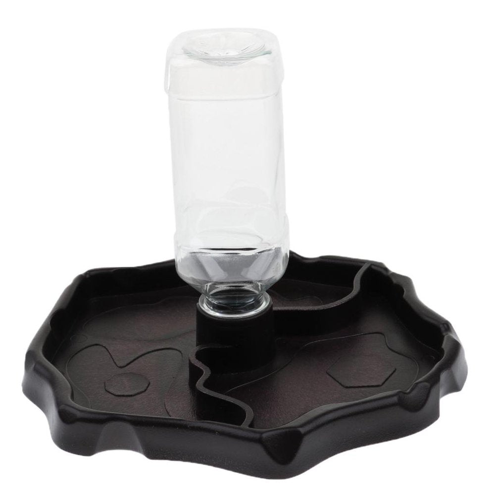 Reptiles Feeders Waterer Terrarium Corner Bowl Habitat Decor Automatic Foods Feeding Water Bowl for Spiders Amphibians Horned Frogs Pet , Deep Brown, as Described Animals & Pet Supplies > Pet Supplies > Reptile & Amphibian Supplies > Reptile & Amphibian Food Generic   