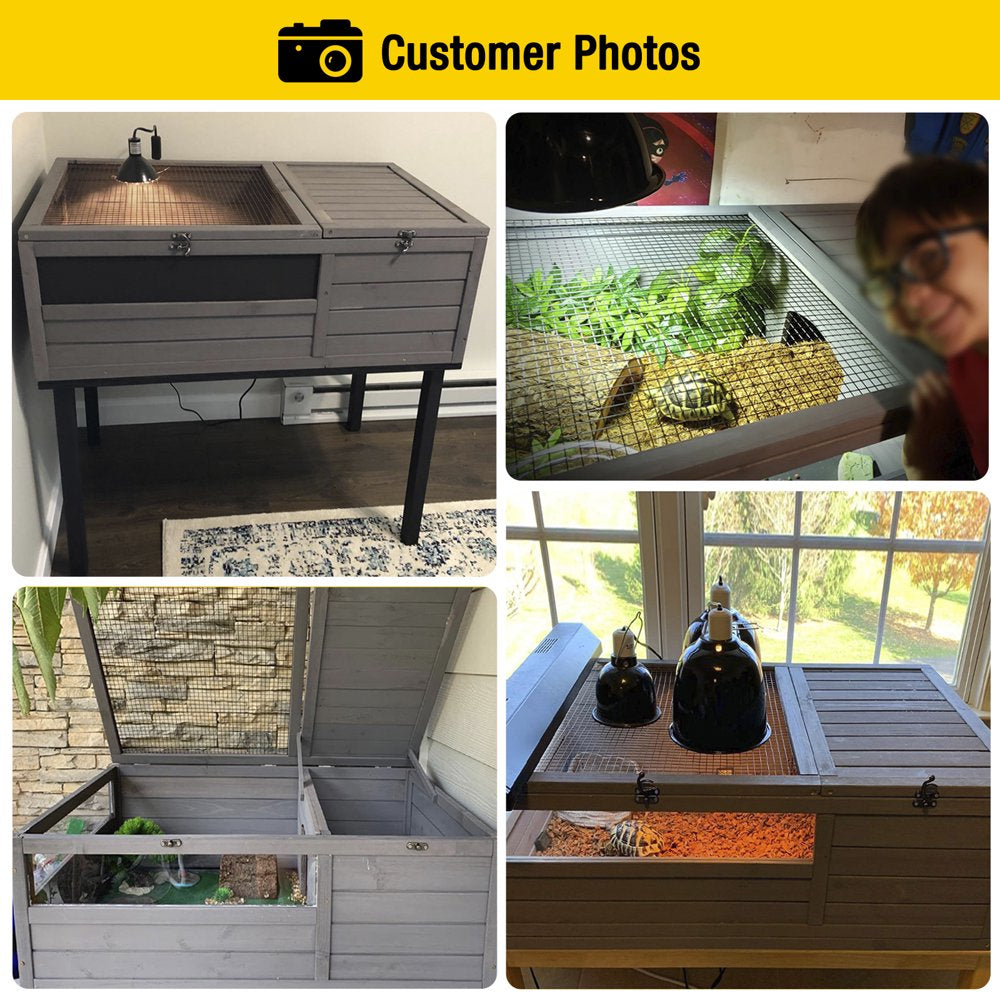 Morgete Tortoise House Habitat Enclosure Turtle Cage for Small Animals Animals & Pet Supplies > Pet Supplies > Small Animal Supplies > Small Animal Habitats & Cages Morgete Inc   