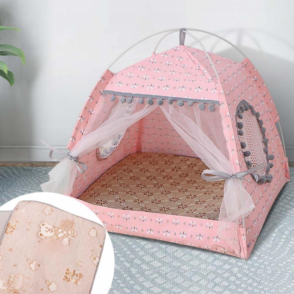 Stibadium Pet Tent Cave Bed for Cat Small Dog, with Removable Washable Cushion Pillow, Portable Folding Cat Tent Kitten Bed Cat Hut Microfiber Cozy Cave, S-XL Animals & Pet Supplies > Pet Supplies > Cat Supplies > Cat Beds Stibadium   