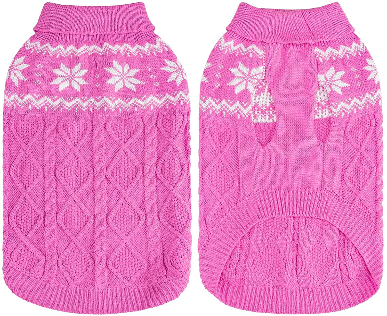 SCIROKKO Warm Winter Dog Sweater - Cold Weather Pet Clothes for Small Medium Large Dogs Indoor Outdoor, Soft Classic Knit Puppy Apparel Animals & Pet Supplies > Pet Supplies > Dog Supplies > Dog Apparel SCIROKKO   