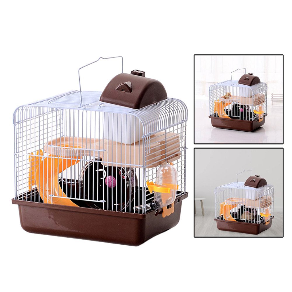 Large Hamster Cage Gerbil Haven Habitat Small Animal Mice Rats Rodent Gerbil Cage - Brown Animals & Pet Supplies > Pet Supplies > Small Animal Supplies > Small Animal Habitats & Cages perfk   