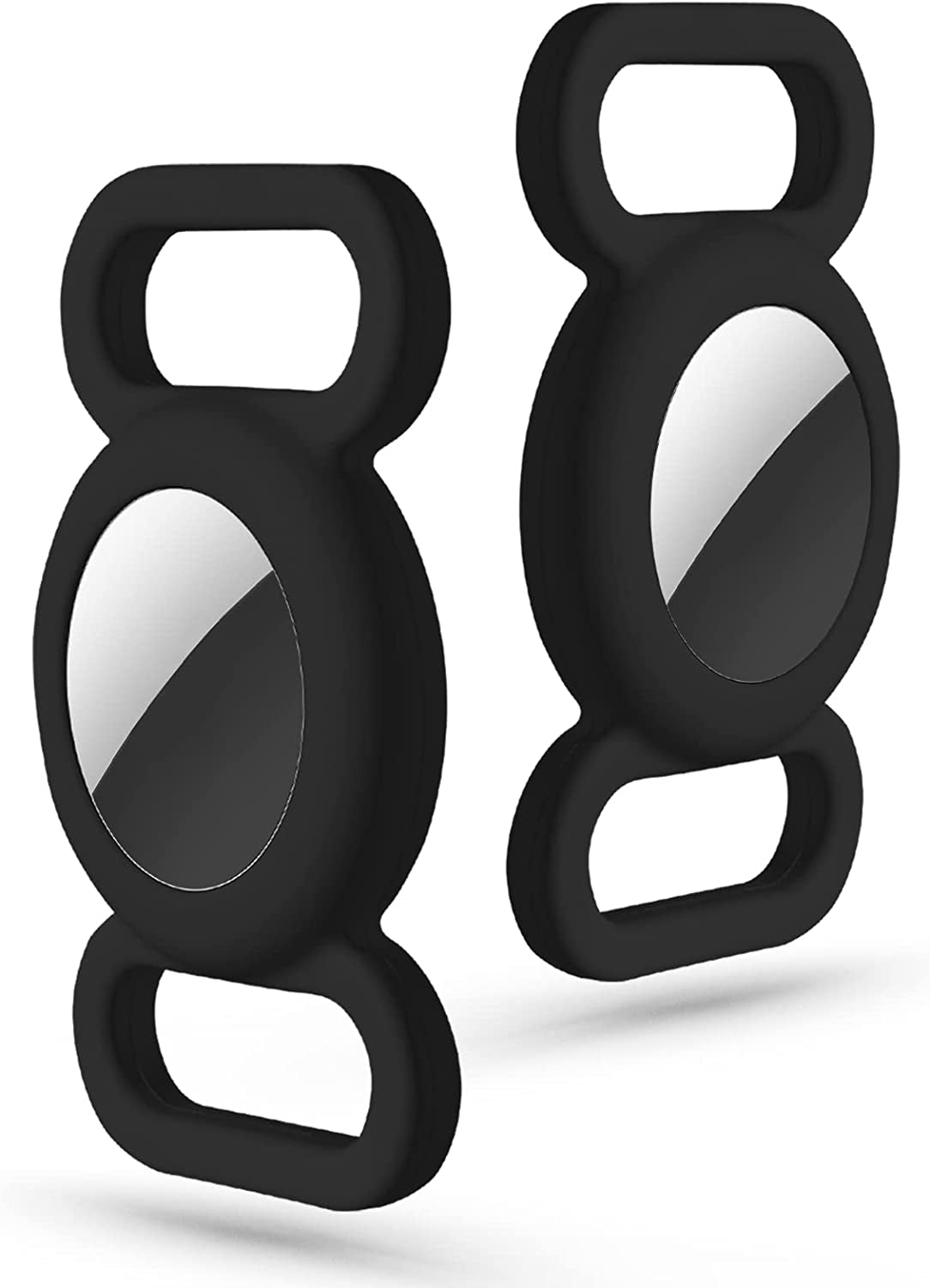 Air Tag Dog Collar Holder(2 Pack), Protective Silicone Pet Collar Case for Apple Airtag 2021, Anti-Lost Air Tag Case Holder Compatible with Cat Dog Collars Charms & Pets Accessories Electronics > GPS Accessories > GPS Cases typecase ‎Black / Black  