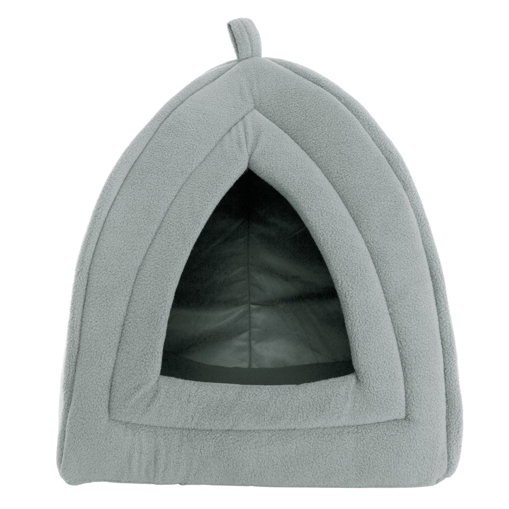 Cat House - Indoor Bed with Removable Foam Cushion - Pet Tent for Puppies, Rabbits, Guinea Pigs, Hedgehogs, and Other Small Animals by PETMAKER (Gray) Animals & Pet Supplies > Pet Supplies > Cat Supplies > Cat Beds Trademark Global   