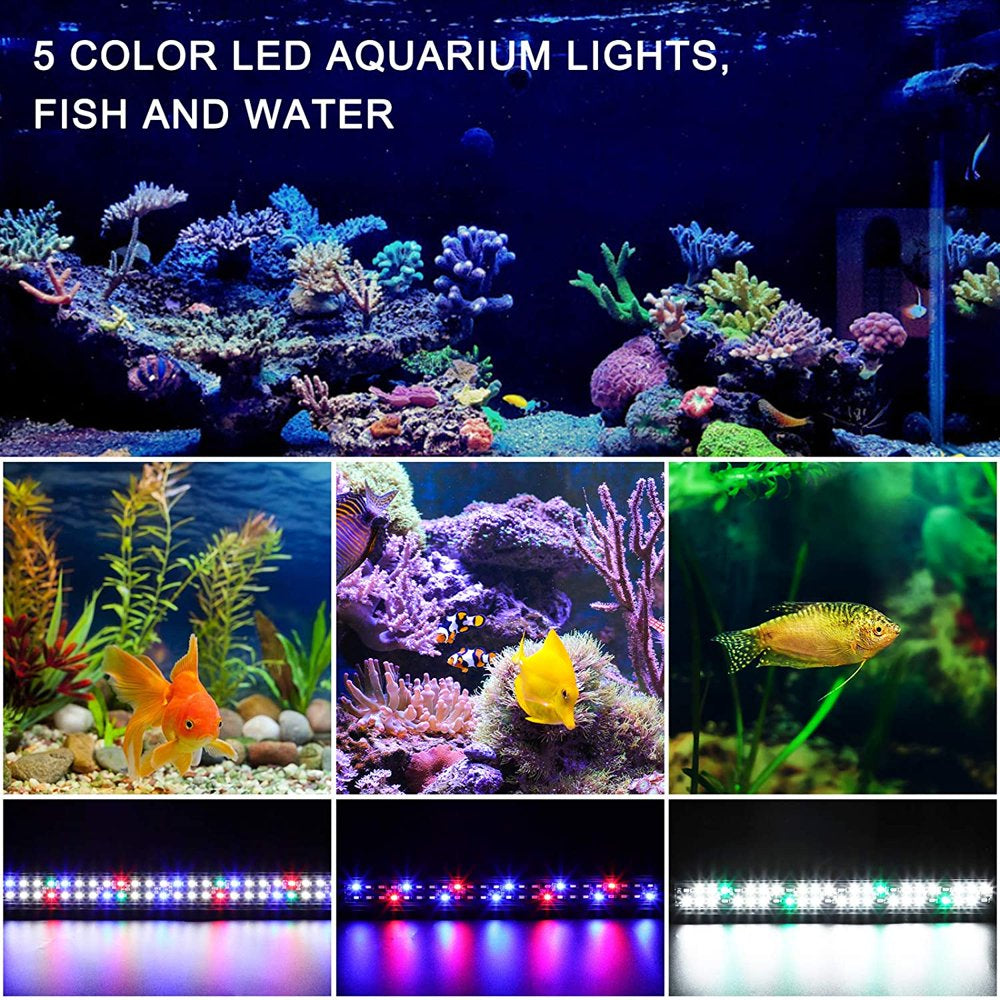 Iseebiz 48 LED Aquarium Light for 18-25Inch Freshwater Saltwater Full Spectrum Fish Tank Lights with Timer Controller Animals & Pet Supplies > Pet Supplies > Fish Supplies > Aquarium Lighting JY-SZ-IPL-50-US   