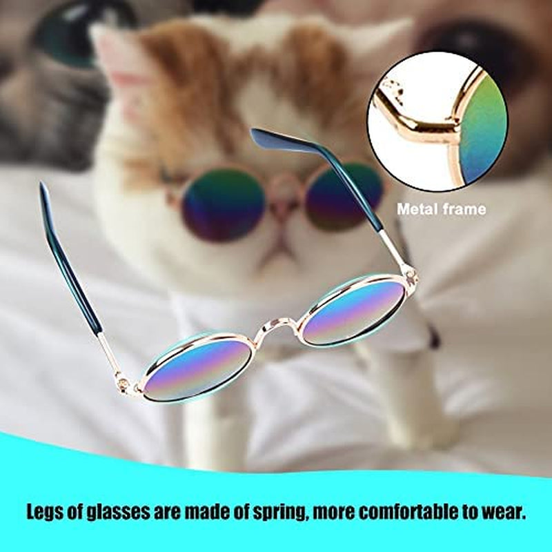 Tatoonly Superjiuex Fashionable Design Small Pet Dogs Cats Eyewear Sunglasses Universal Eye Protective Summer Pet Photos Props Animals & Pet Supplies > Pet Supplies > Dog Supplies > Dog Apparel Superjiuex   