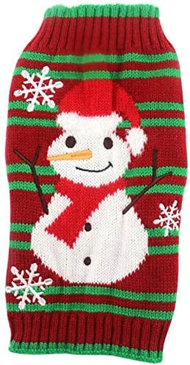 Delifur Dog Ugly Christmas Sweater Xmas Sweater Dog Christmas Snowman Sweater Cat Ugly Christmas Sweater for Cat Dog(Snowman, XS) Animals & Pet Supplies > Pet Supplies > Dog Supplies > Dog Apparel DELIFUR   