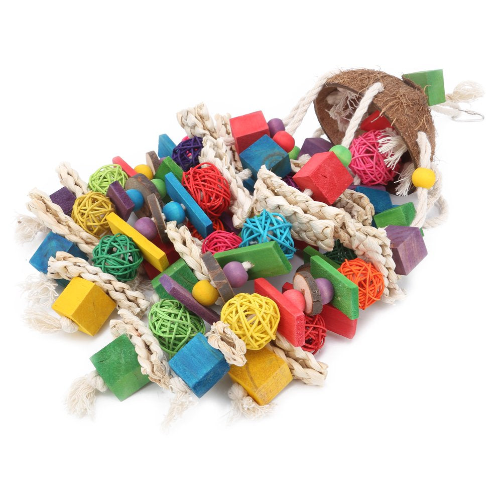 Bird Chewing Toy, Bird Swing Chewing Toy Parrots Hanging Toy Nibbled Skewers Biting Toy for Attract Pets' Attention for Parrots to Climb and Explore Animals & Pet Supplies > Pet Supplies > Bird Supplies > Bird Toys Gupbes   