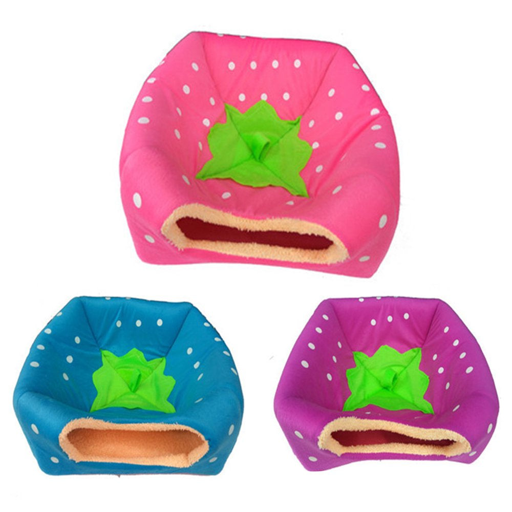 Leaveforme Strawberry Dog Puppy Cats Indoor Foldable Soft Warm Bed Pet House Kennel Tent Animals & Pet Supplies > Pet Supplies > Dog Supplies > Dog Houses leaveforme   