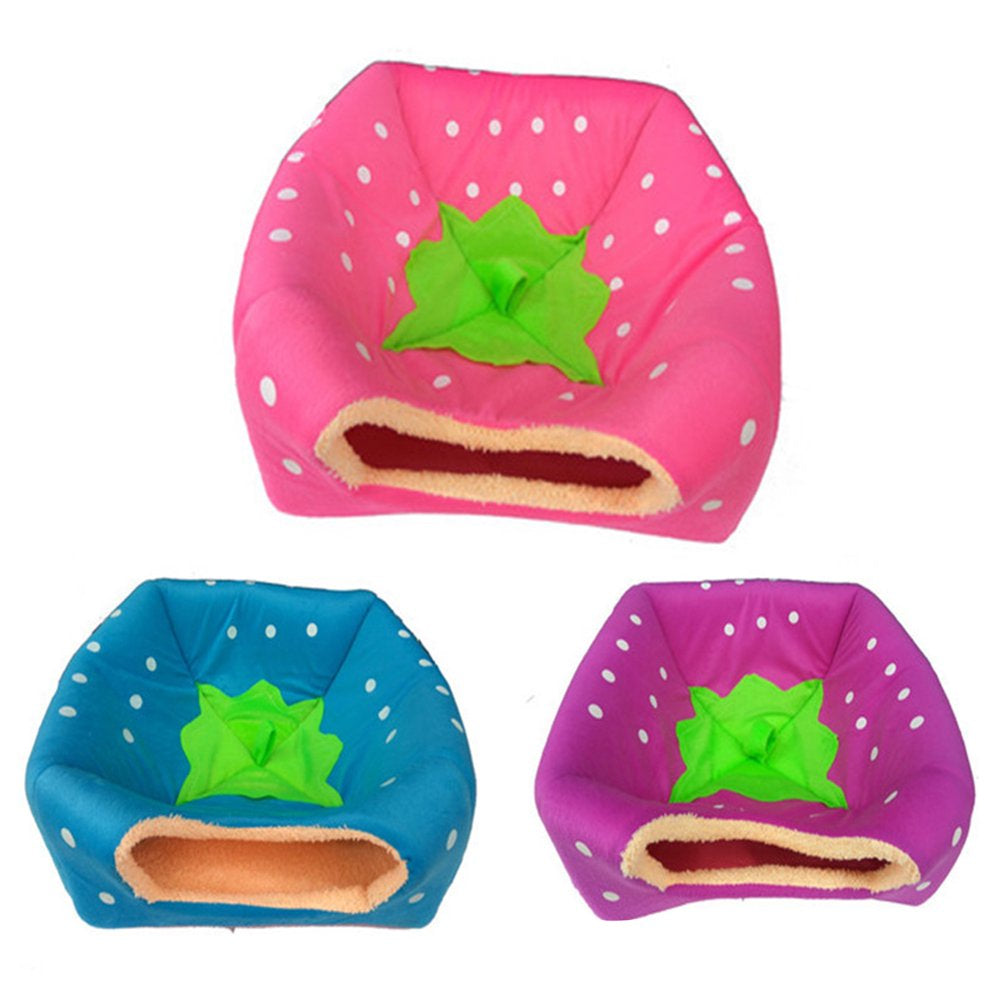 Taize Strawberry Dog Puppy Cats Indoor Foldable Soft Warm Bed Pet House Kennel Tent Animals & Pet Supplies > Pet Supplies > Dog Supplies > Dog Houses Taize   