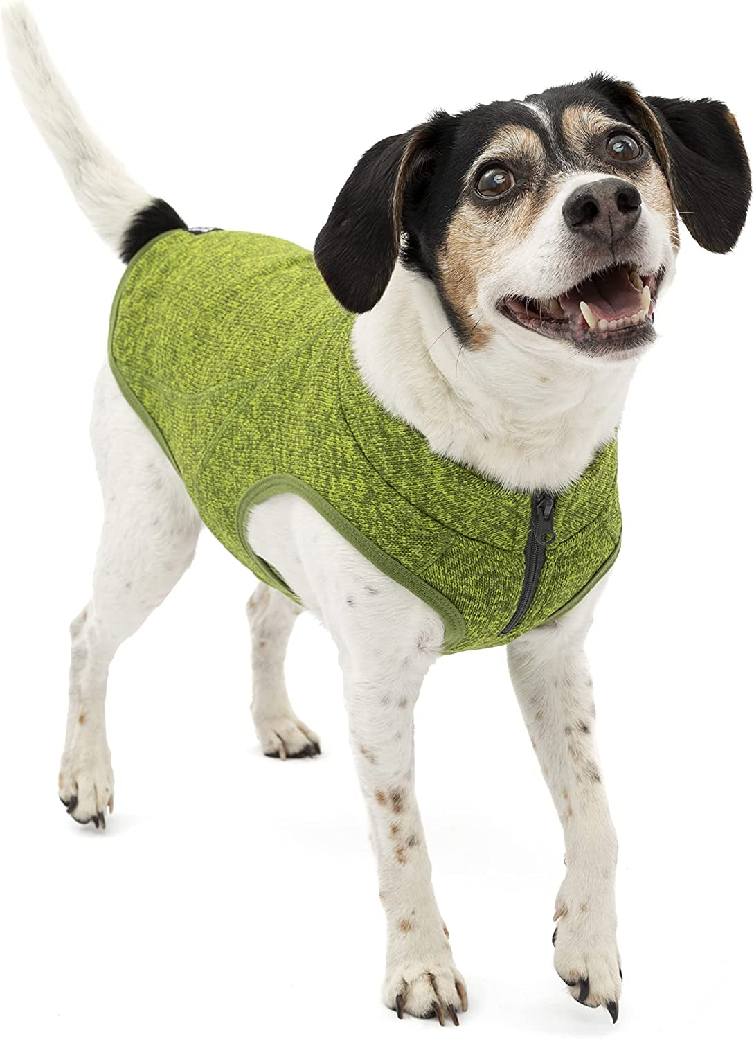 Kurgo K9 Core Dog Sweater | Year-Round Sweater for Dogs | Dog Fleece Vest | Knit Fleece Pet Jacket | Fleece Lining | Lightweight | Zipper Opening for Harness | Adjustable Neck | Black | Medium Animals & Pet Supplies > Pet Supplies > Dog Supplies > Dog Apparel Radio Systems Corporation Heather Green Small 