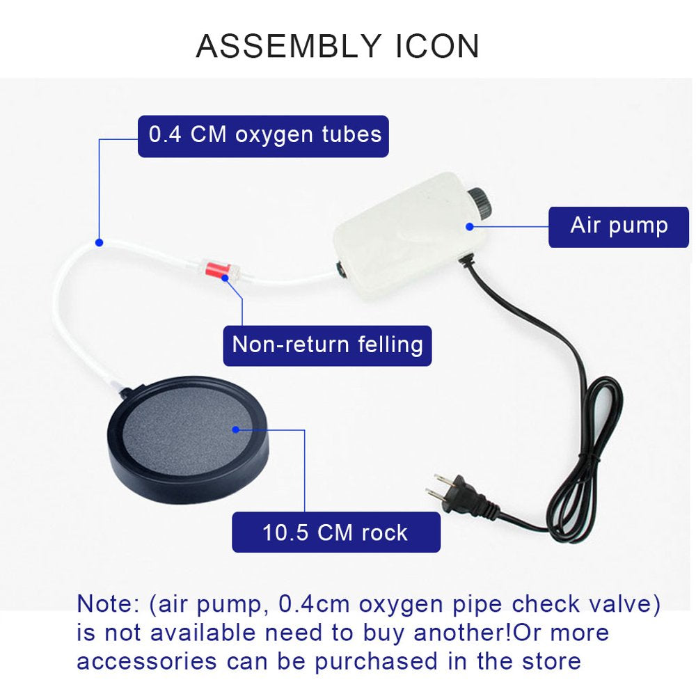 Hydroponics Aquarium Air Stone Disc Bubble Diffuser Pond Deep Dissolving Oxygen Diffusers Animals & Pet Supplies > Pet Supplies > Fish Supplies > Aquarium Air Stones & Diffusers Top Dream Furniture   