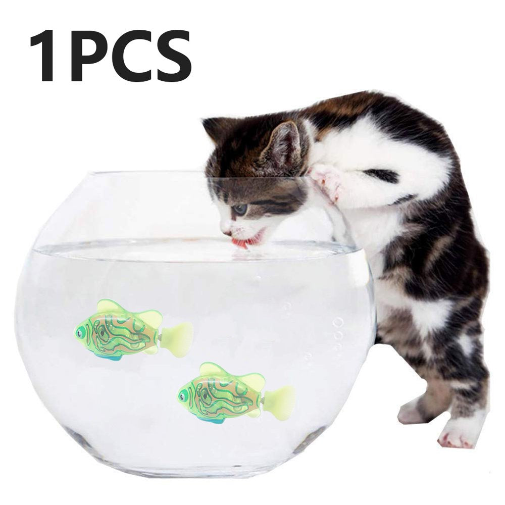 Cat Interactive Electric Fish Toy Water Cat Toy for Indoor Play Swimming Robot Fish Toy for Cat and Dog with LED Light Pet Toys Animals & Pet Supplies > Pet Supplies > Cat Supplies > Cat Toys Welpettie   