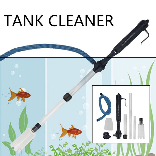 HOTBEST Tank Cleaner, Fish Tank Vacuum Cleaner with Aquarium Algae / Dirt Cleaning, Water Change Pump, Water Shower Gravel Cleaner for Large and Small Fish Tank Animals & Pet Supplies > Pet Supplies > Fish Supplies > Aquarium Cleaning Supplies HOTBEST   