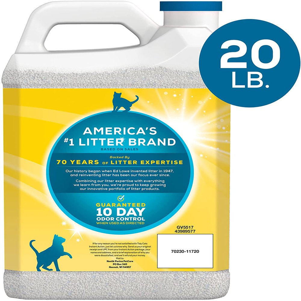 Purina Tidy Cats Clumping Cat Litter; Instant Action Multi Cat Litter - (2) 20 Lb. Jugs Animals & Pet Supplies > Pet Supplies > Cat Supplies > Cat Litter Tidy Cats   