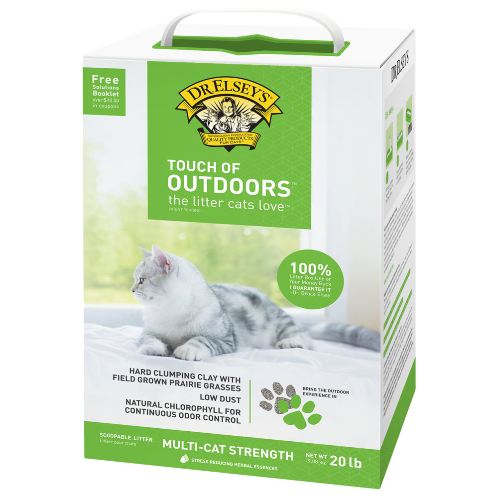 Dr. Elsey'S Precious Cat Touch of Outdoors Clumping Clay Cat Litter, 40Lb Bag Animals & Pet Supplies > Pet Supplies > Cat Supplies > Cat Litter Precious Cat 20 lbs  