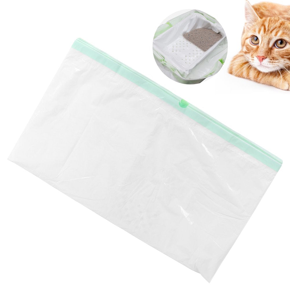 Litter Box Liners, Convenient Garbage Bag Waster with Drawstring Handle Leaking Hole for Change Cat Litter L Animals & Pet Supplies > Pet Supplies > Cat Supplies > Cat Litter Box Liners Higoodz   