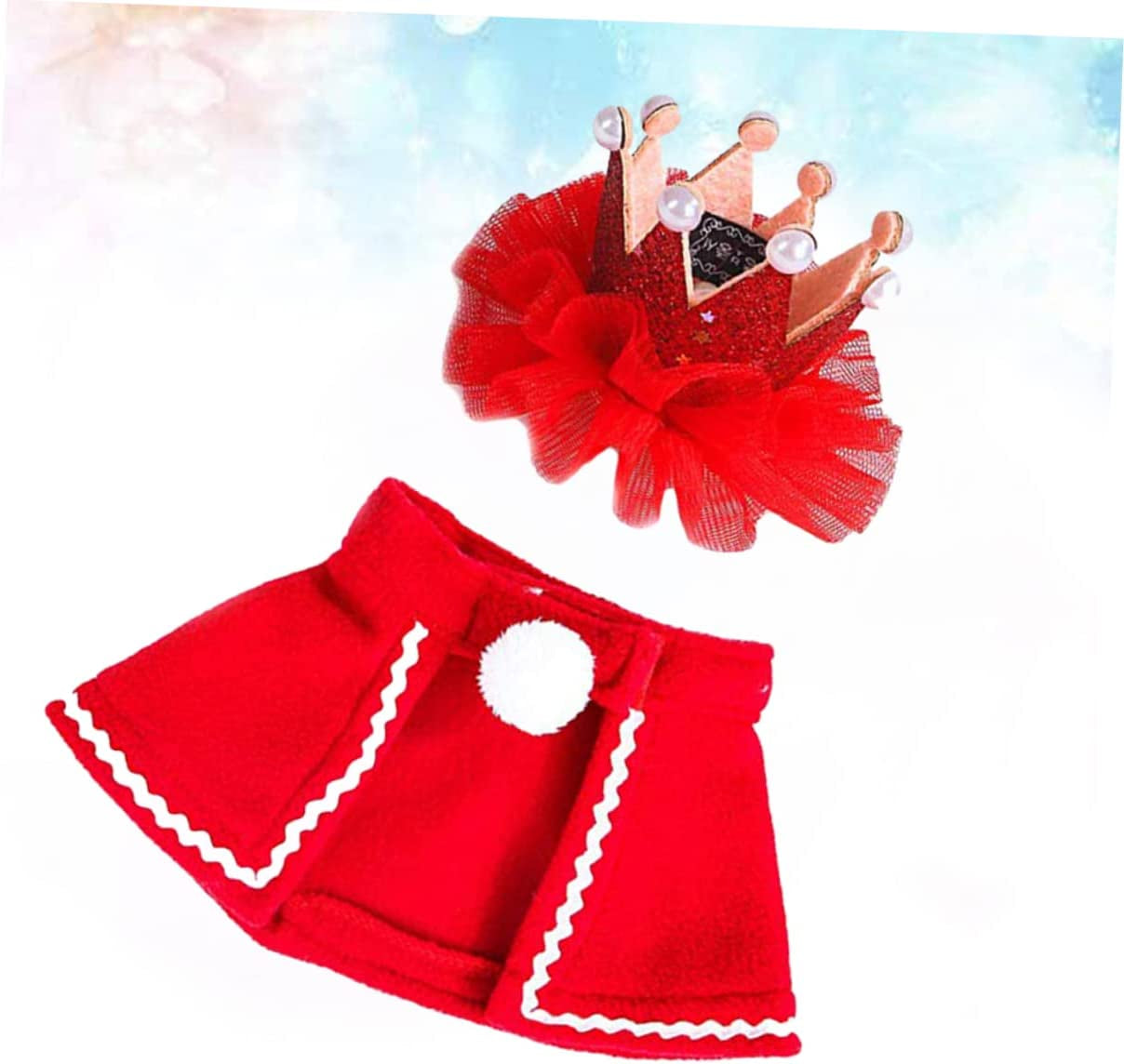 GLSTOY 2Pcs Puppy Outfits Chef Costume for Dogs Puppy Hat Chef Cat Costume Transformation Outfit Scarf Santa Hat Cat Cape the Dog Crown Cat Costumes Cloak Animals & Pet Supplies > Pet Supplies > Dog Supplies > Dog Apparel GLSTOY   