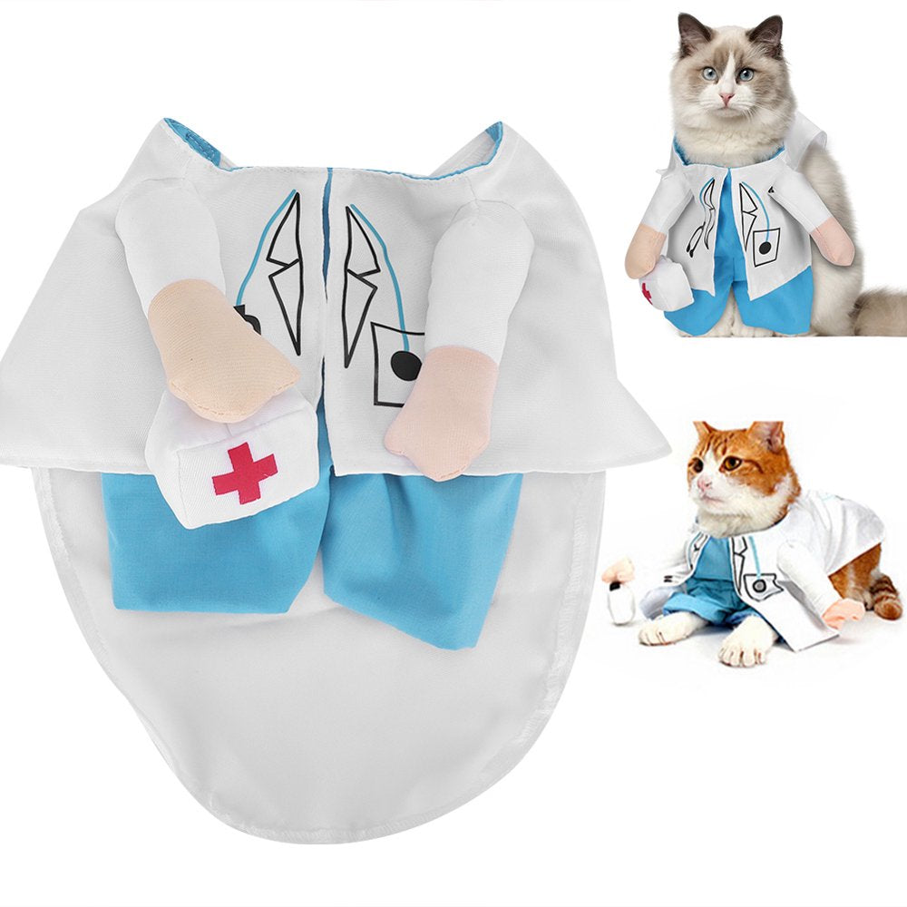 Cute Funny Cat Clothes Cat Clothes, Cat Costume, Pets for Cats White Type 4 Animals & Pet Supplies > Pet Supplies > Cat Supplies > Cat Apparel Karlge   