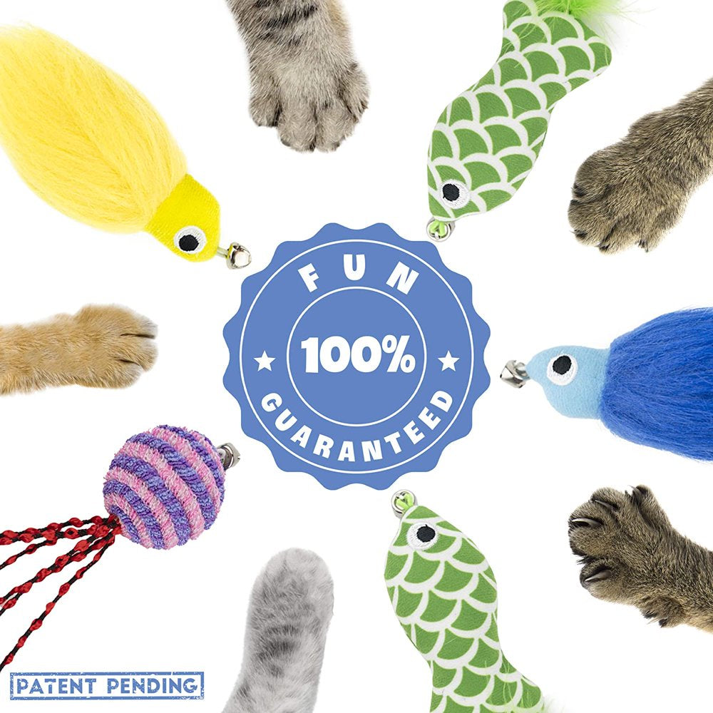 Clean Litter Club Magnetic Cat Fishing Toy-5 Catnip Teaser Toys Animals & Pet Supplies > Pet Supplies > Cat Supplies > Cat Toys clean litter club   