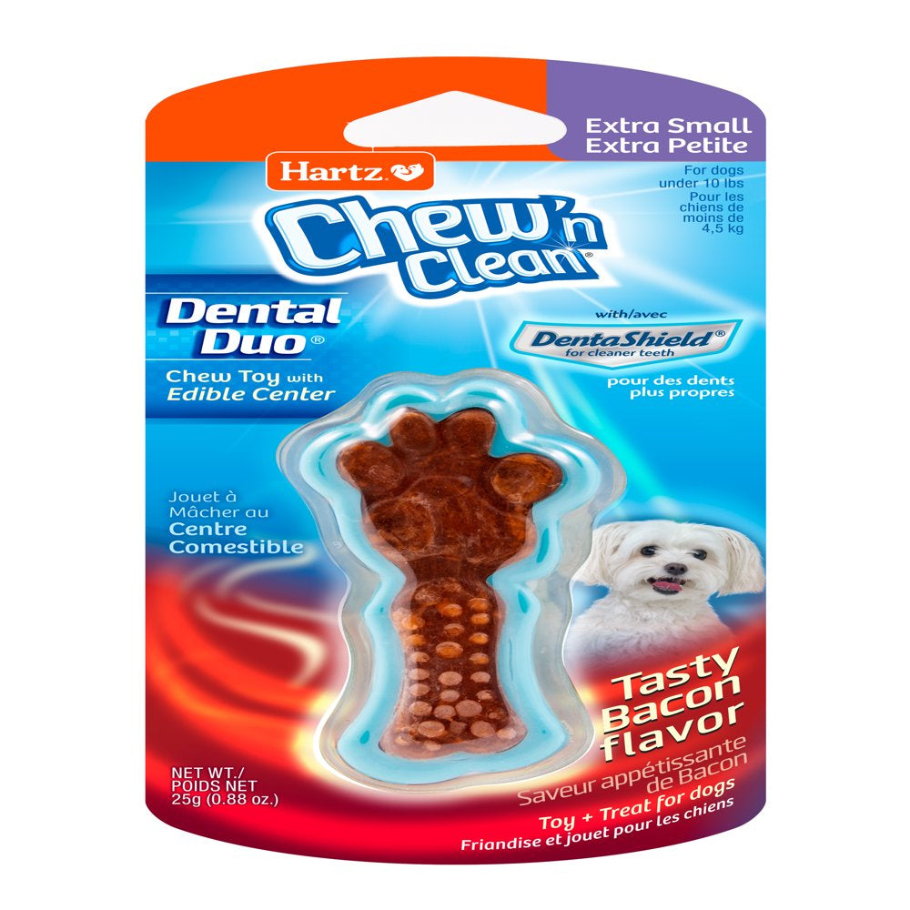 Hartz Chew 'N Clean Dental Duo Dog Toy, Extra Small Animals & Pet Supplies > Pet Supplies > Dog Supplies > Dog Toys Hartz   