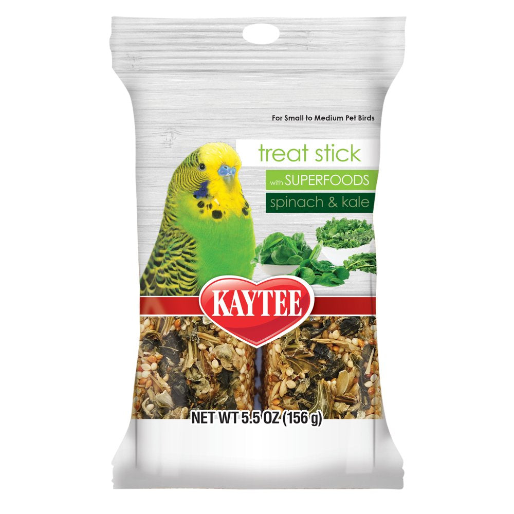 Kaytee Avian Superfood Treat Stick Spinach & Kale 5.5Oz Animals & Pet Supplies > Pet Supplies > Bird Supplies > Bird Treats Central Garden and Pet   