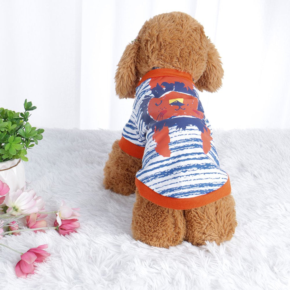 Pet T Shirt Spring Fall Dog Puppy Small Pet Cat Apparel Clothes Vest Clothing Printed, M #1 Animals & Pet Supplies > Pet Supplies > Cat Supplies > Cat Apparel Unique Bargains L #7 