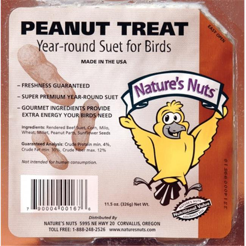 Chuckanut Products 11.5 Oz Peanut Treat Suet 00167 Animals & Pet Supplies > Pet Supplies > Bird Supplies > Bird Treats Chuckanut Products   