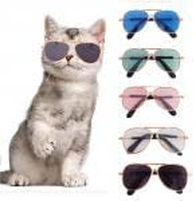 Cat Dog Sunglasses, Dog Sunglasses Reflection Eye Wear Flying Glasses, Cute Photos Props Eye Wear for Small Dog Cat Reflection Products(A-Transparent) Animals & Pet Supplies > Pet Supplies > Dog Supplies > Dog Apparel Generic   