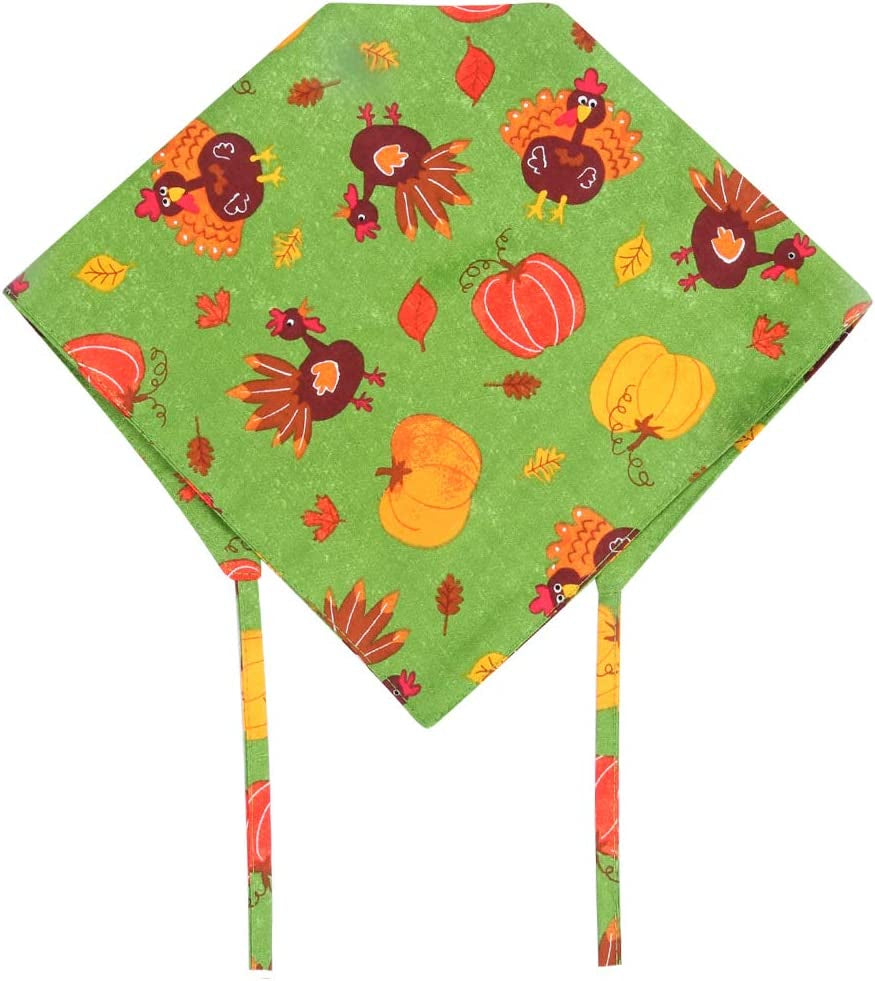 KZHAREEN 2 Pack Thanksgiving Dog Bandana Reversible Triangle Bibs Scarf Accessories for Dogs Cats Pets Animals Animals & Pet Supplies > Pet Supplies > Dog Supplies > Dog Apparel KZHAREEN   