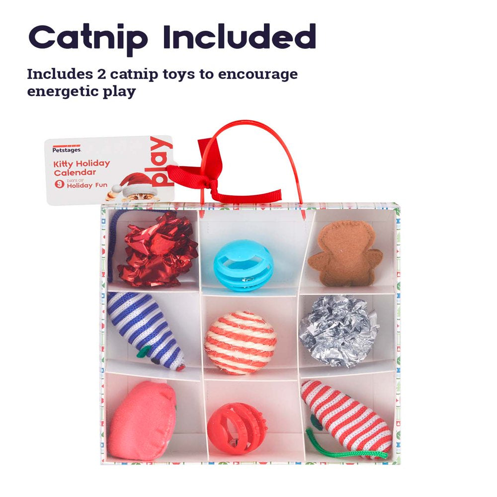 Petstages Holiday Calendar Cat Toy - 9-Piece Multipack, Multi, One-Size Animals & Pet Supplies > Pet Supplies > Cat Supplies > Cat Toys Outward Hound Holdings   