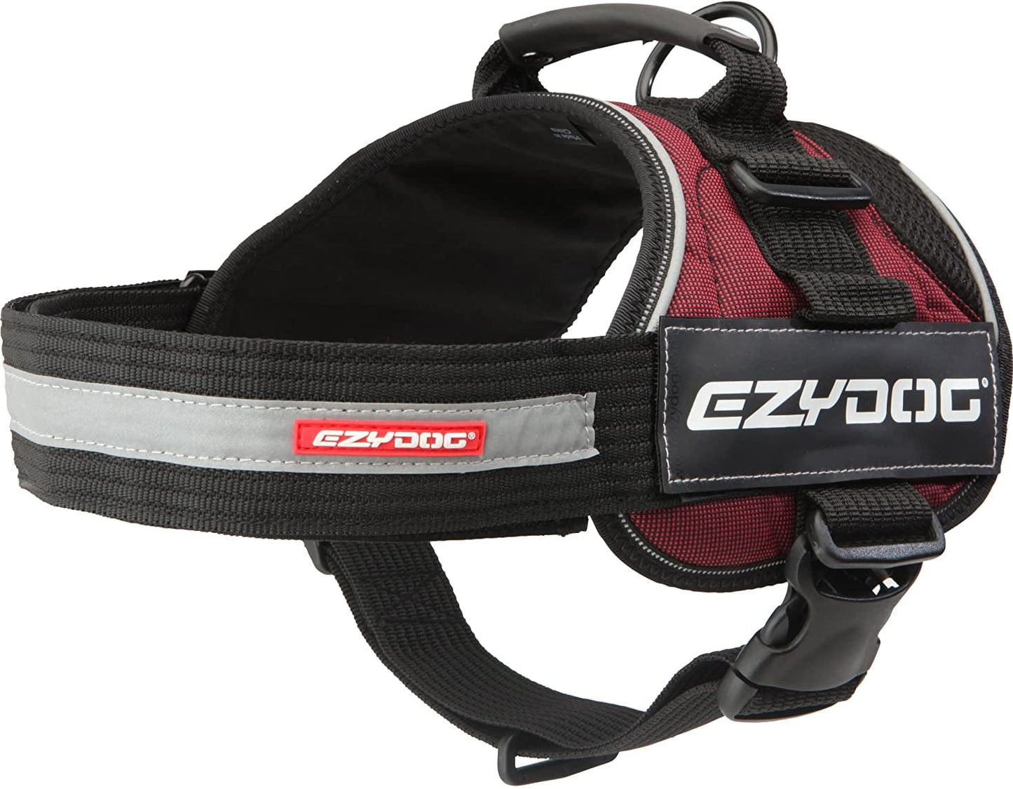 Ezydog Convert Trail-Ready Outdoor Adjustable Dog Harness - Perfect for Hiking, Walking, and Doubles as a Service Dog Vest - Superior Comfort Design with a Durable Traffic Handle (X-Small, Charcoal) Animals & Pet Supplies > Pet Supplies > Dog Supplies > Dog Apparel EzyDog, LLC Burgundy Large 