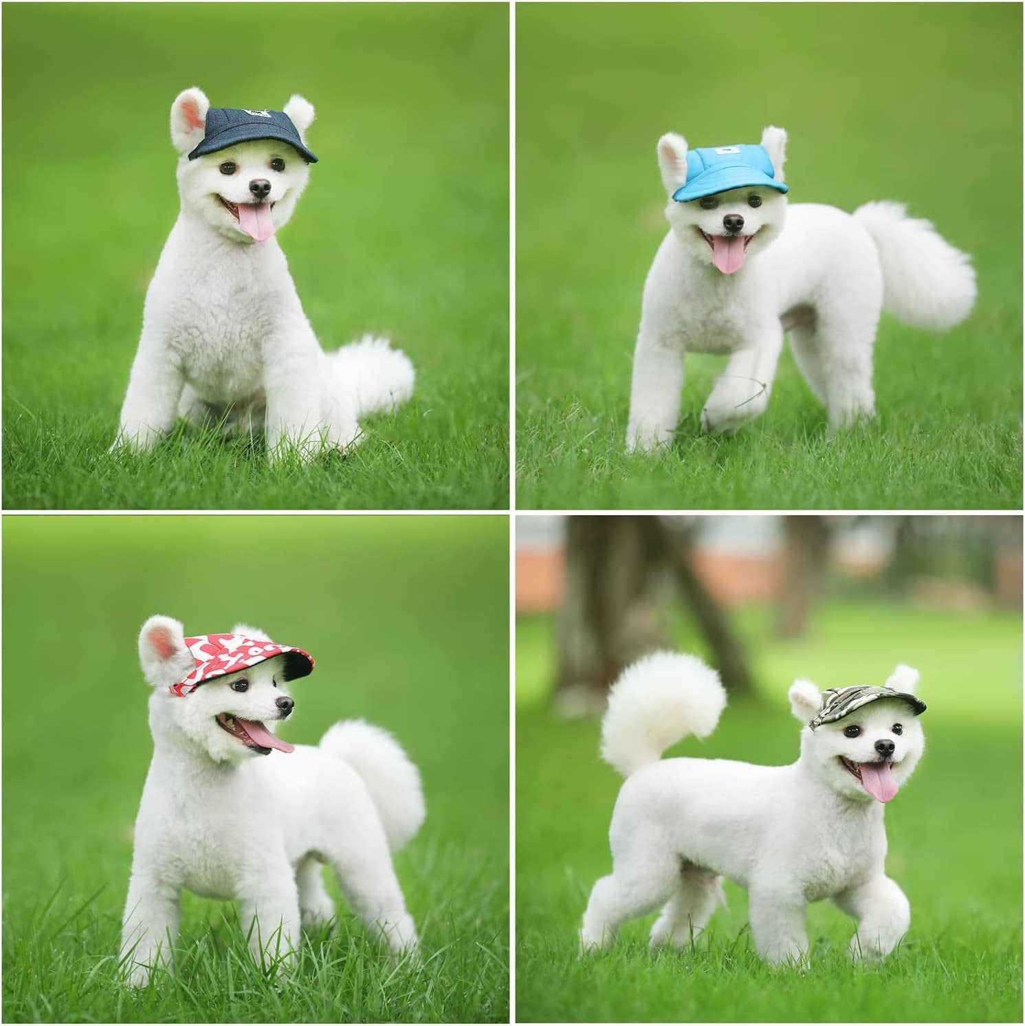 Small Dog Hat Baseball Cap Sun Hat with Ear Holes + Pet Dog Sunglasses Goggles Heart Shape Eye Wear,Sun/Uv Protection Adjustable Strap Waterproof Outdoor Party Birthday for Small Dog (Small, Black) Animals & Pet Supplies > Pet Supplies > Dog Supplies > Dog Apparel ideaspark   