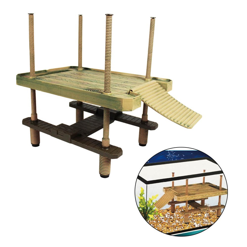 Multi Functional Reptile Drying Back Platform Climbing Perch Habitat Island Amphibians Basking Platform Animals & Pet Supplies > Pet Supplies > Small Animal Supplies > Small Animal Habitat Accessories MODERN HOMEZIE   