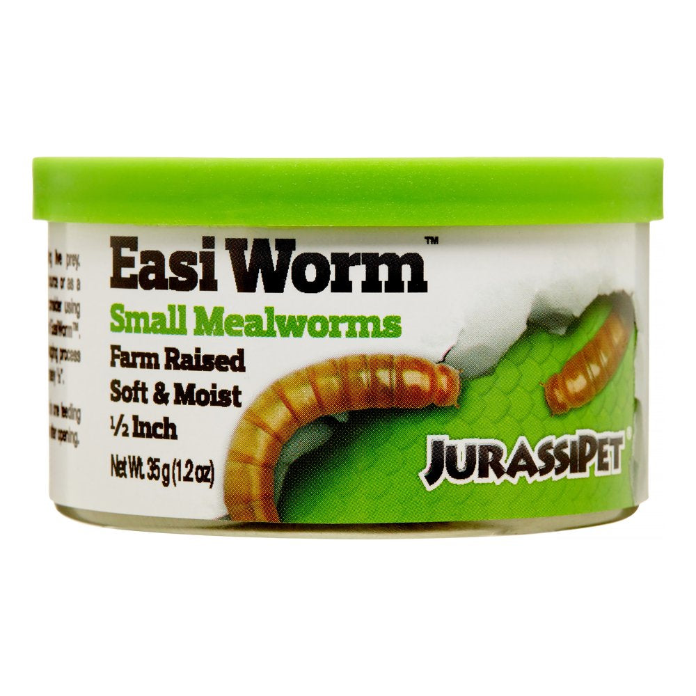 Jurassipet Jurassi-Diet Easi-Worm Small Mealworms Wet Reptiles & Amphibians Food, 1.2 Oz Animals & Pet Supplies > Pet Supplies > Reptile & Amphibian Supplies > Reptile & Amphibian Food SEA CHEM LABORATORIES INC.   