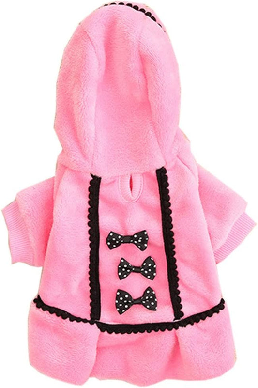 Small Dog Comfort Clothes Dog Jacket Costume Apparel Coat Supplies Summer Pullover Apparel Tee Shirt Suitable for Puppy Winter Pet Clothes Animals & Pet Supplies > Pet Supplies > Dog Supplies > Dog Apparel HonpraD Pink X-Small 