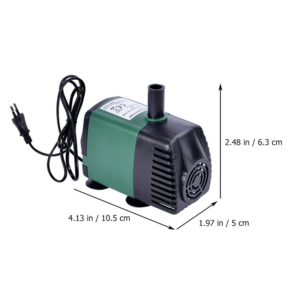 Etereauty Pump Fountain Submersible Water Pond Outdoor Hydroponics Aquarium Fish Tank Backyard Garden Small Tubing Nozzles Pumps Animals & Pet Supplies > Pet Supplies > Fish Supplies > Aquarium & Pond Tubing ETEREAUTY   