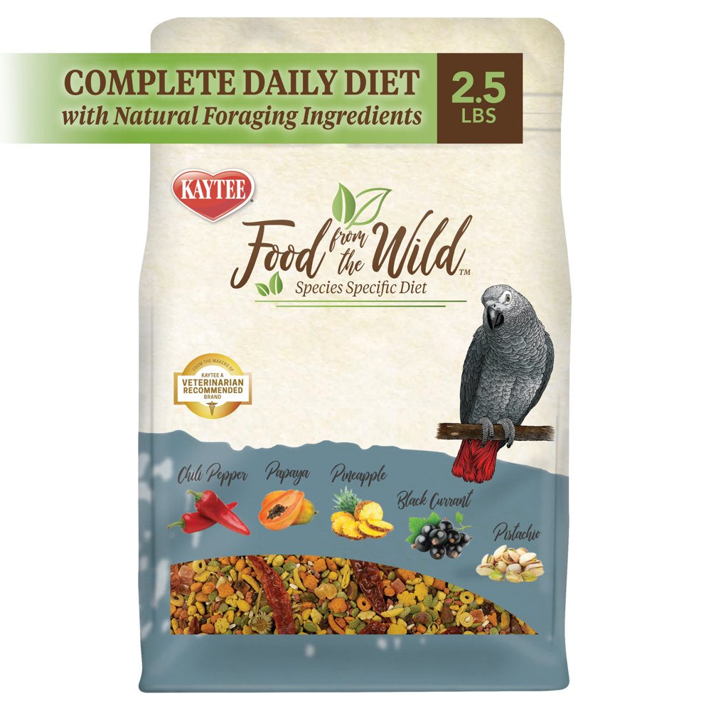 Kaytee Food from the Wild Parrot Pet Bird Food, 2.5 Lb Animals & Pet Supplies > Pet Supplies > Bird Supplies > Bird Food Central Garden and Pet   