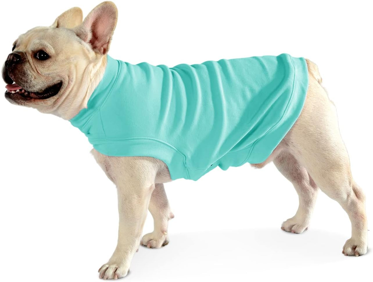 Soft Fleece Dog Sweatshirt - Warm Dog Sweaters for Small Medium Dogs Cats Cold Weather - Cat Sweater Pullover Stretchy Hoodie Easy on - Comfortable Dog Winter Clothes Pet Sweaters Vest for Doggie Animals & Pet Supplies > Pet Supplies > Dog Supplies > Dog Apparel Dociote Lake Blue XL 